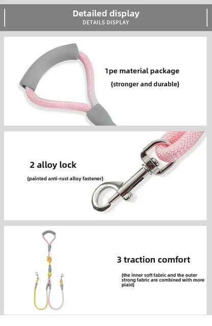 Puppy Accessories Flexi Suit for Dog Pet Supplies Dogs Collar Leash Collars Accessory Big Harness Double-headed traction rope