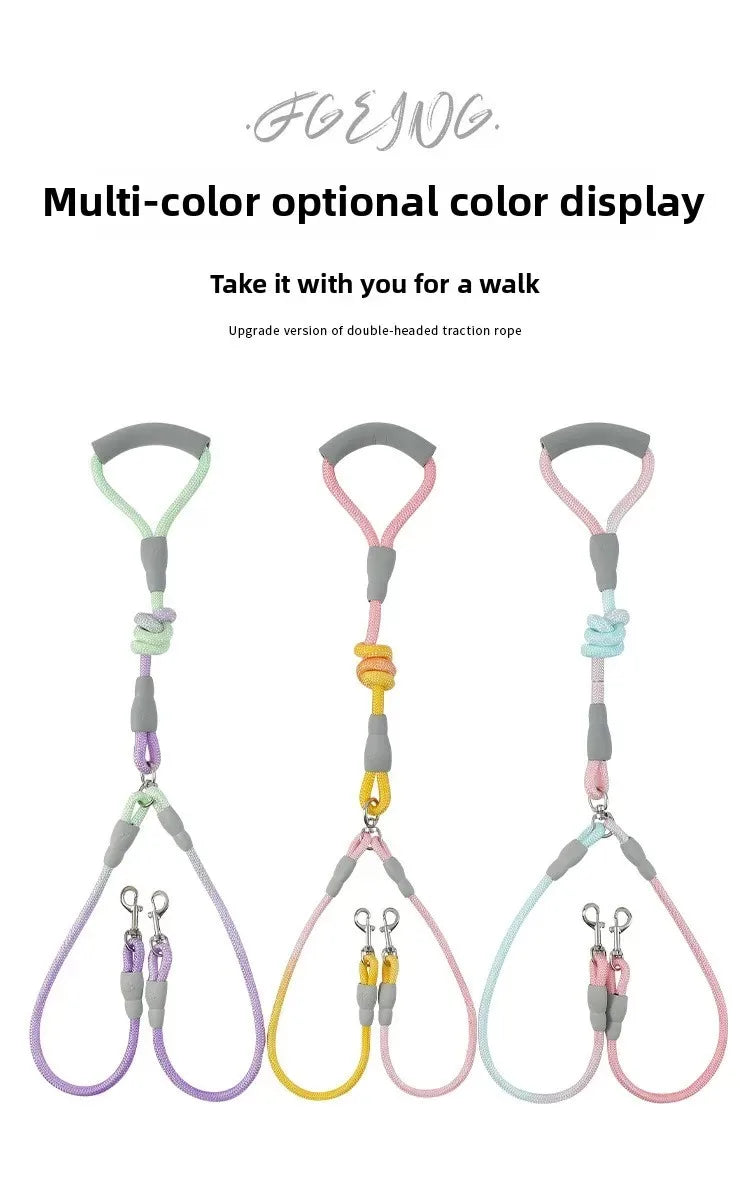 Puppy Accessories Flexi Suit for Dog Pet Supplies Dogs Collar Leash Collars Accessory Big Harness Double-headed traction rope