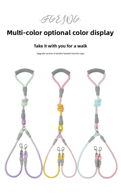 Puppy Accessories Flexi Suit for Dog Pet Supplies Dogs Collar Leash Collars Accessory Big Harness Double-headed traction rope