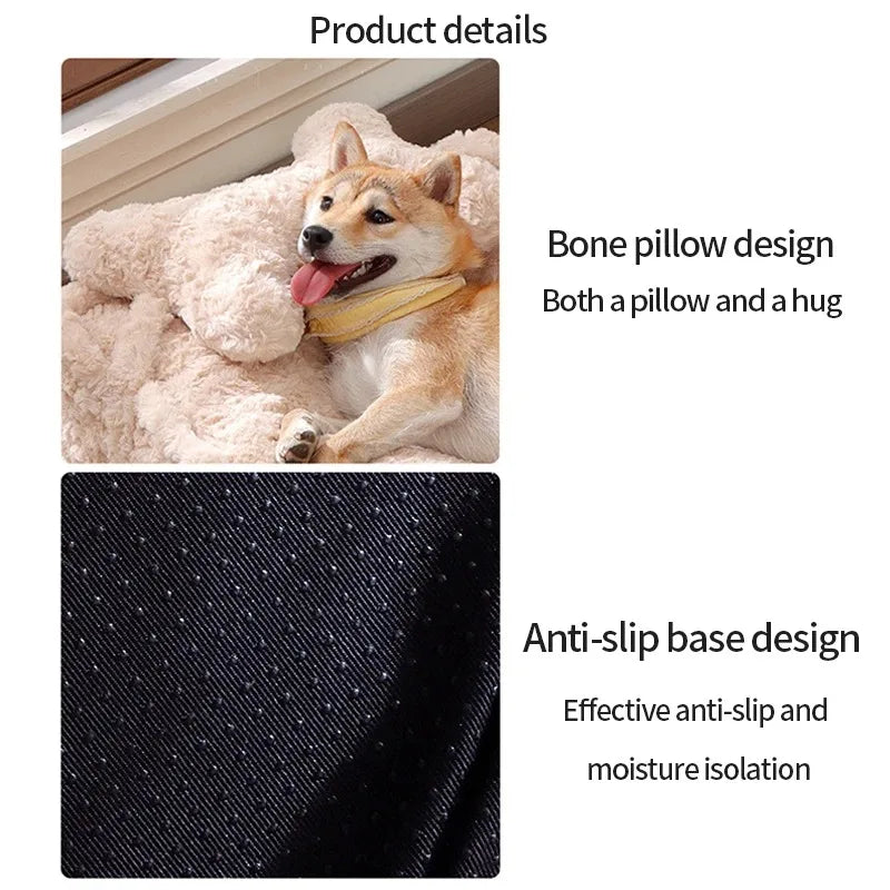 Dog Bed Pet Beds Accessories Supplies Dogs Winter Baskets Fluffy Bedding Warm Mat Sofa Big Accessory Small Breeds Puppy Cats