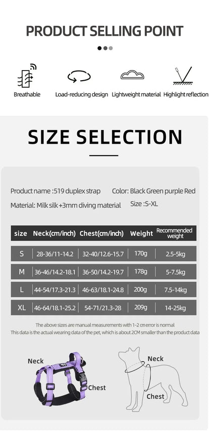 Harnesses and Wears Necklaces Harness With Dog Leash Classic Medium Small Dogs Pet Accessories Chest Puppy Collar Big Accessory