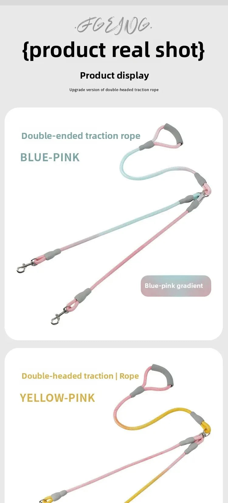 Puppy Accessories Flexi Suit for Dog Pet Supplies Dogs Collar Leash Collars Accessory Big Harness Double-headed traction rope