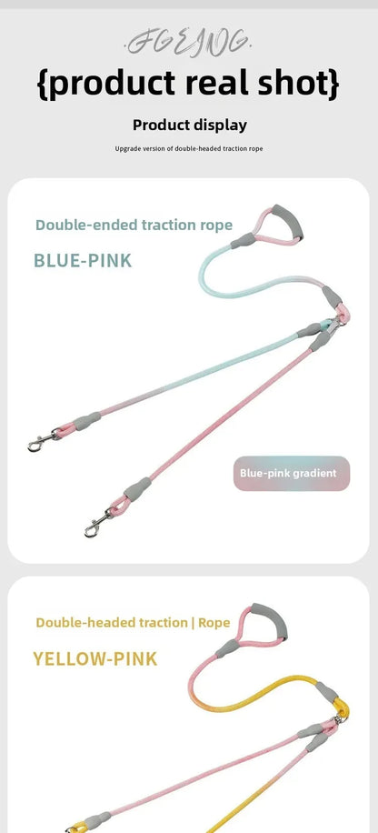 Puppy Accessories Flexi Suit for Dog Pet Supplies Dogs Collar Leash Collars Accessory Big Harness Double-headed traction rope