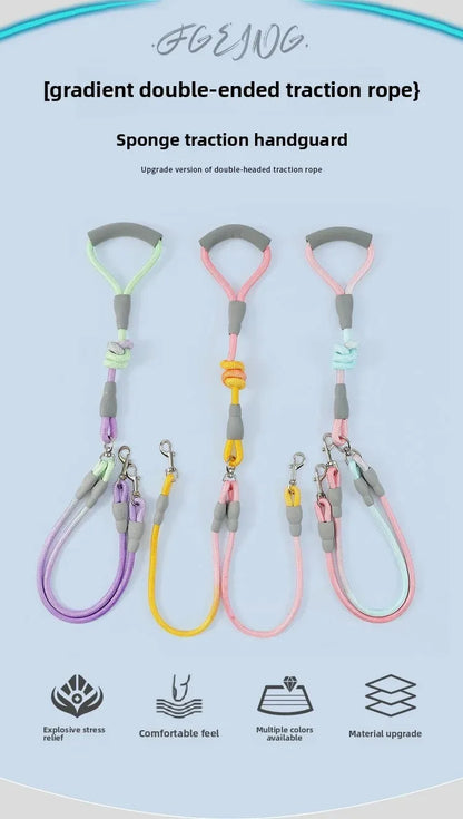 Puppy Accessories Flexi Suit for Dog Pet Supplies Dogs Collar Leash Collars Accessory Big Harness Double-headed traction rope