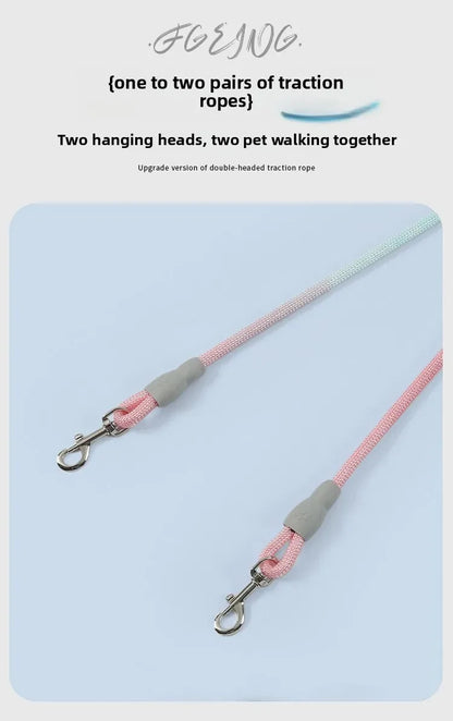 Puppy Accessories Flexi Suit for Dog Pet Supplies Dogs Collar Leash Collars Accessory Big Harness Double-headed traction rope